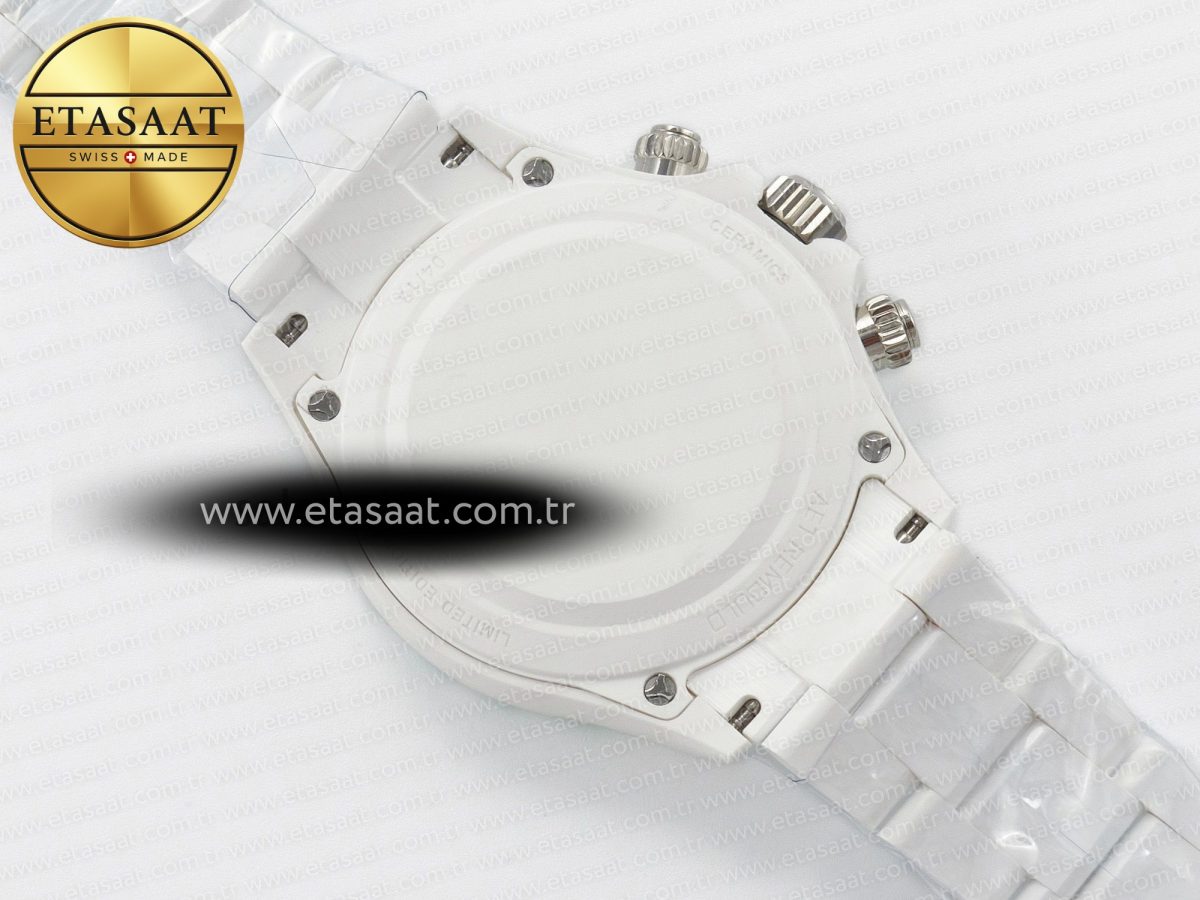 Rolex Daytona AET White Solid Ceramic Case and Bracelet Avocado Green Dial ZF 1:1 Best Edition SH4130 - Görsel 17