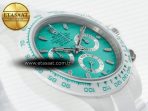 Rolex Daytona AET White Solid Ceramic Case and Bracelet Avocado Green Dial ZF 1:1 Best Edition SH4130 - Görsel 7
