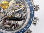 Rolex Daytona Artisans Skeleton SS ADGF Best Edition Blue Ceramic Bezel Skeleton Dial on SS Oyster Bracelet SA4130 - Görsel 12