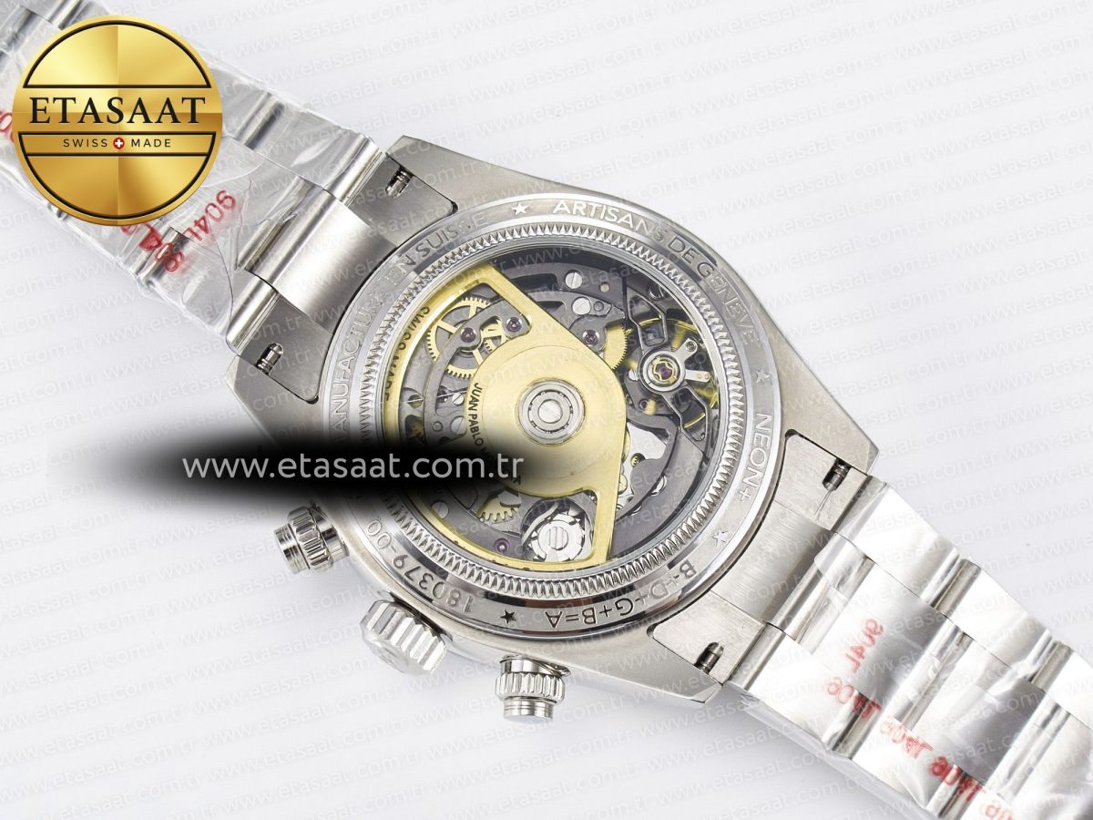 Rolex Daytona Artisans Skeleton SS ADGF Best Edition Blue Ceramic Bezel Skeleton Dial on SS Oyster Bracelet SA4130 - Görsel 18
