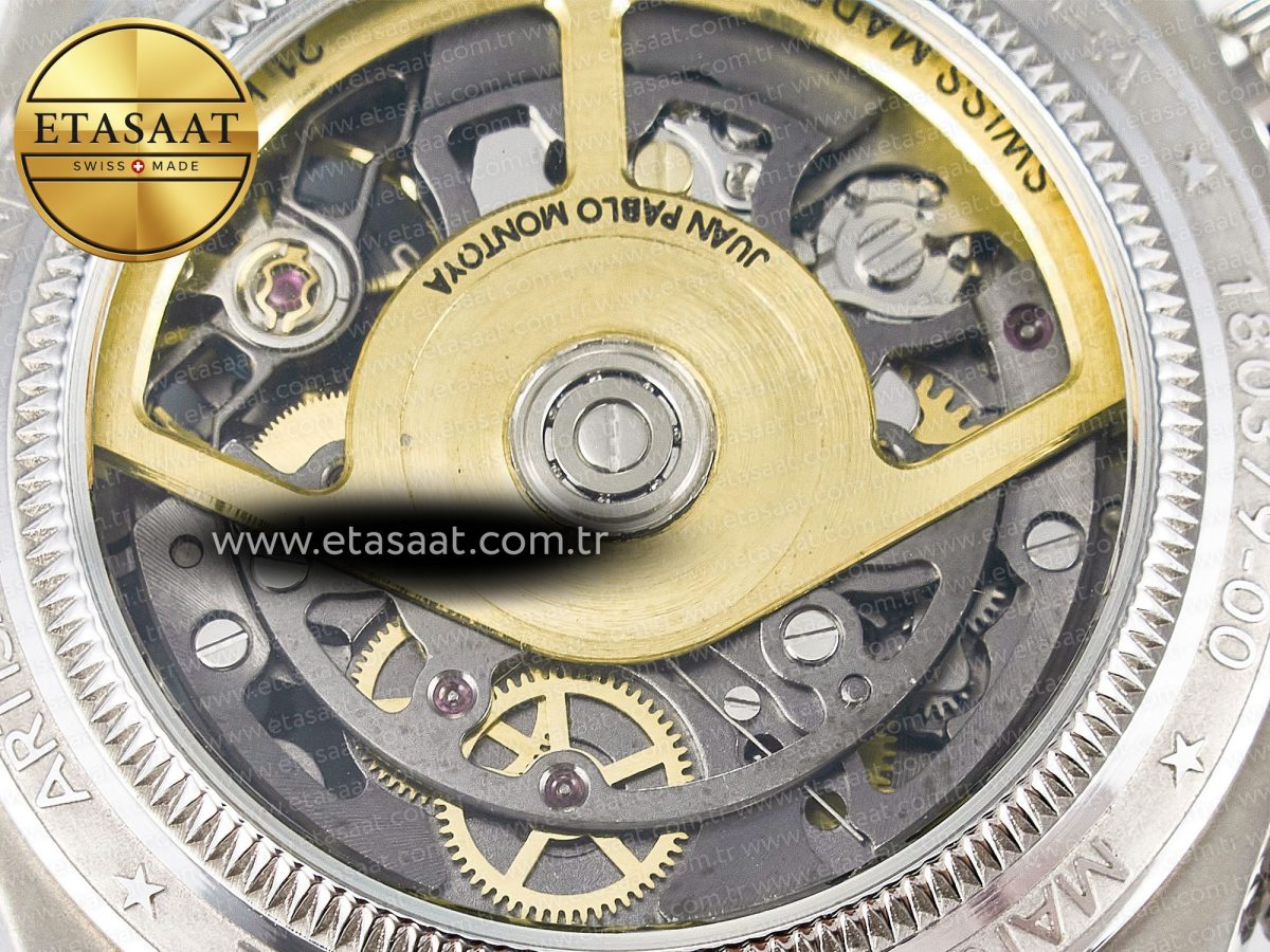 Rolex Daytona Artisans Skeleton SS ADGF Best Edition Blue Ceramic Bezel Skeleton Dial on SS Oyster Bracelet SA4130 - Görsel 20