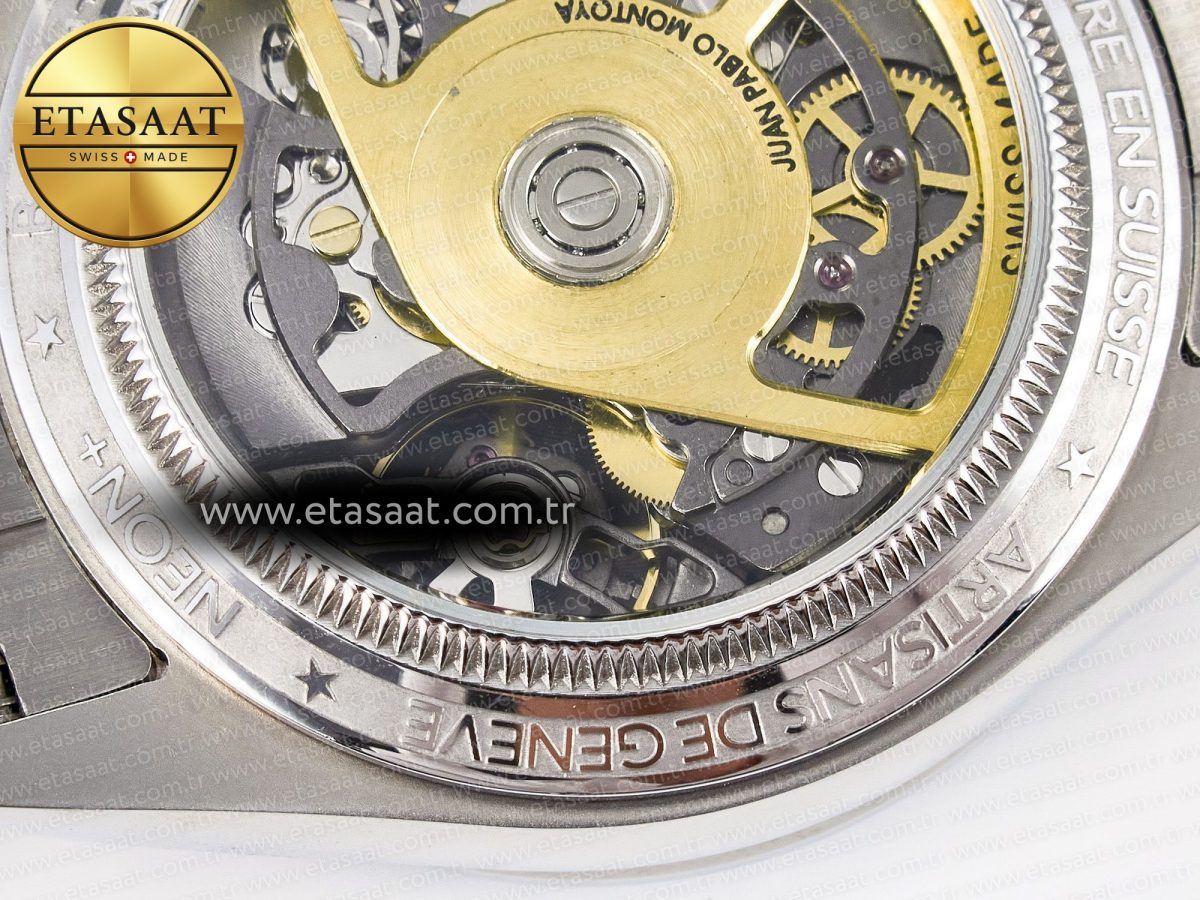 Rolex Daytona Artisans Skeleton SS ADGF Best Edition Blue Ceramic Bezel Skeleton Dial on SS Oyster Bracelet SA4130 - Görsel 21