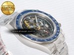 Rolex Daytona Artisans Skeleton SS ADGF Best Edition Blue Ceramic Bezel Skeleton Dial on SS Oyster Bracelet SA4130 - Görsel 7