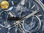 Rolex Daytona Artisans SS GETF Best Edition Blue Skeleton Dial Diamonds Bezel on SS Bracelet DD4802 - Görsel 10