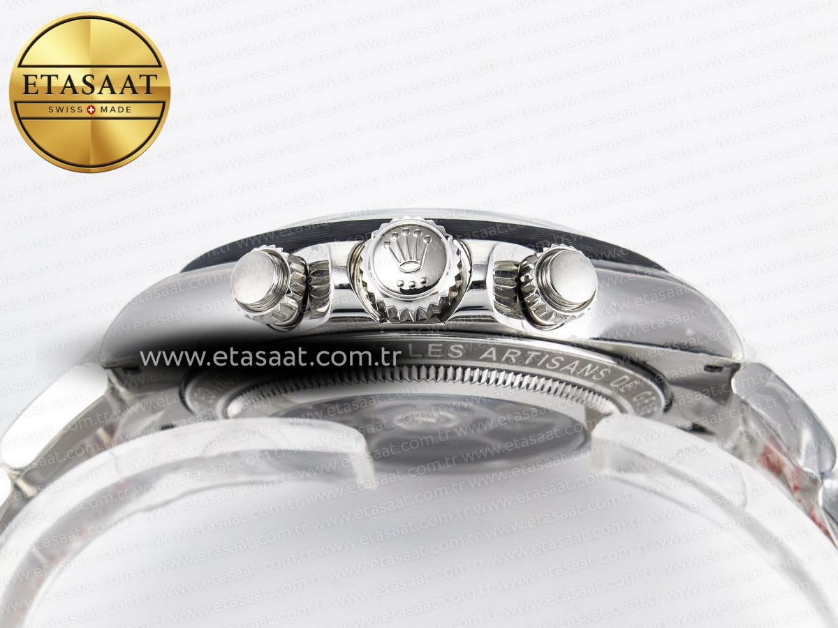 Rolex Daytona Artisans SS GETF Best Edition Blue Skeleton Dial Diamonds Bezel on SS Bracelet DD4802 - Görsel 16