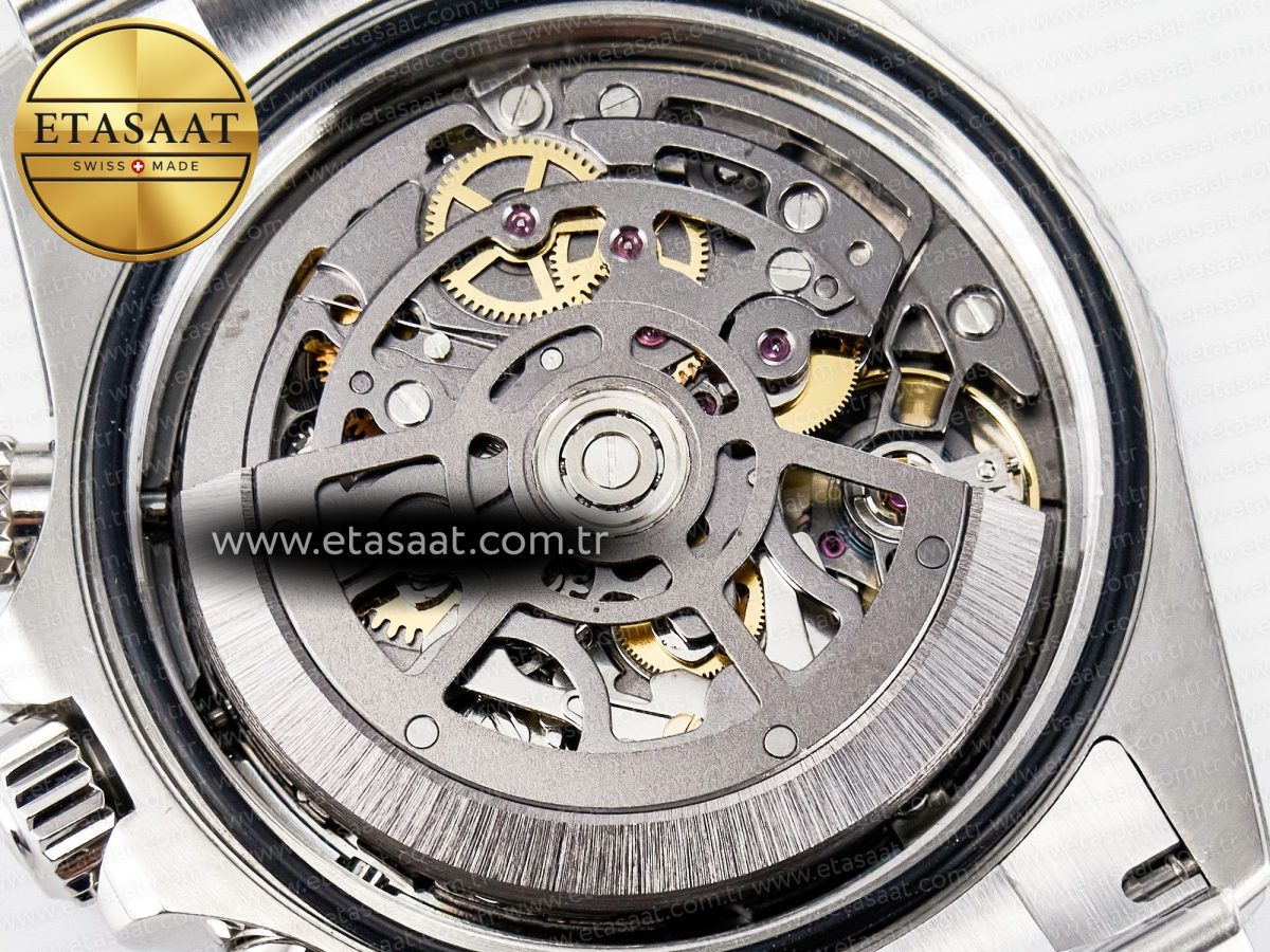 Rolex Daytona Artisans SS GETF Best Edition Blue Skeleton Dial Diamonds Bezel on SS Bracelet DD4802 - Görsel 21