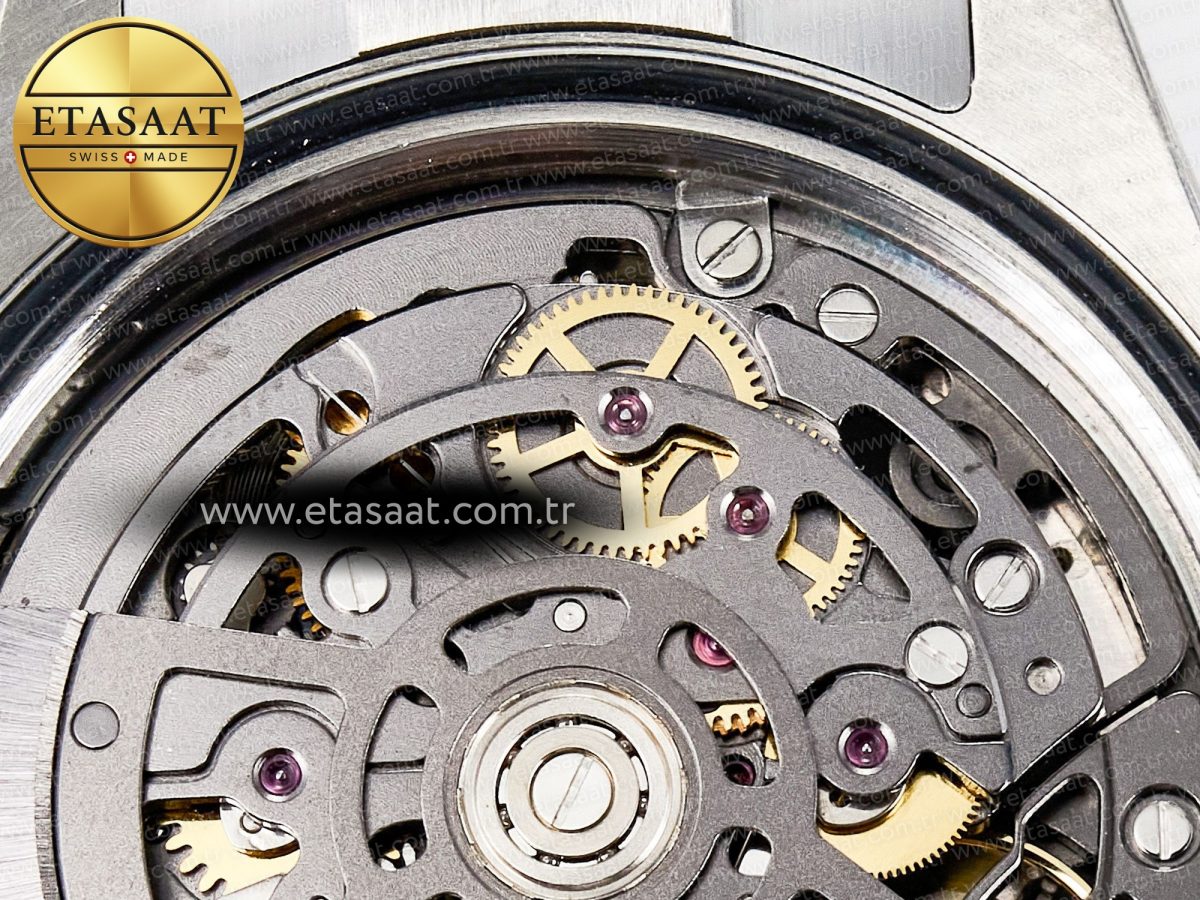 Rolex Daytona Artisans SS GETF Best Edition Blue Skeleton Dial Diamonds Bezel on SS Bracelet DD4802 - Görsel 22