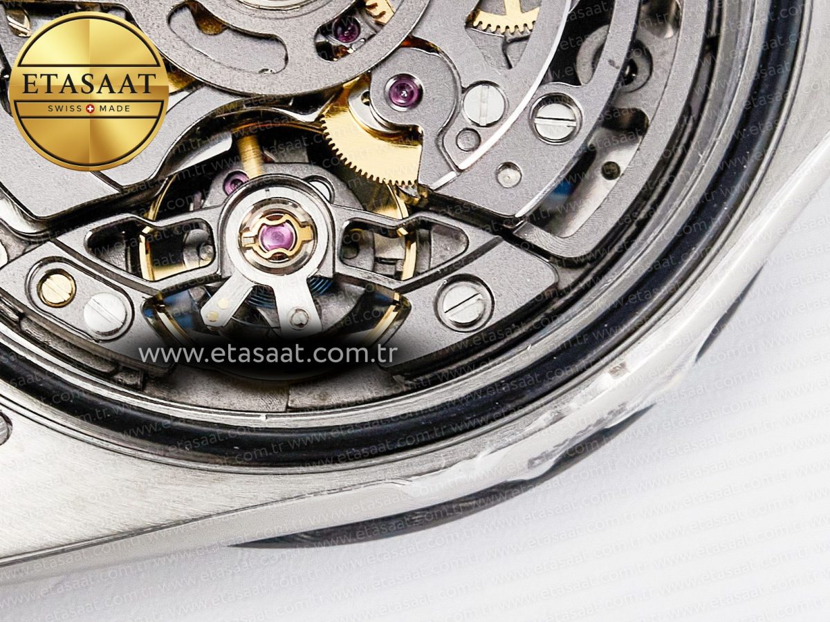 Rolex Daytona Artisans SS GETF Best Edition Blue Skeleton Dial Diamonds Bezel on SS Bracelet DD4802 - Görsel 23