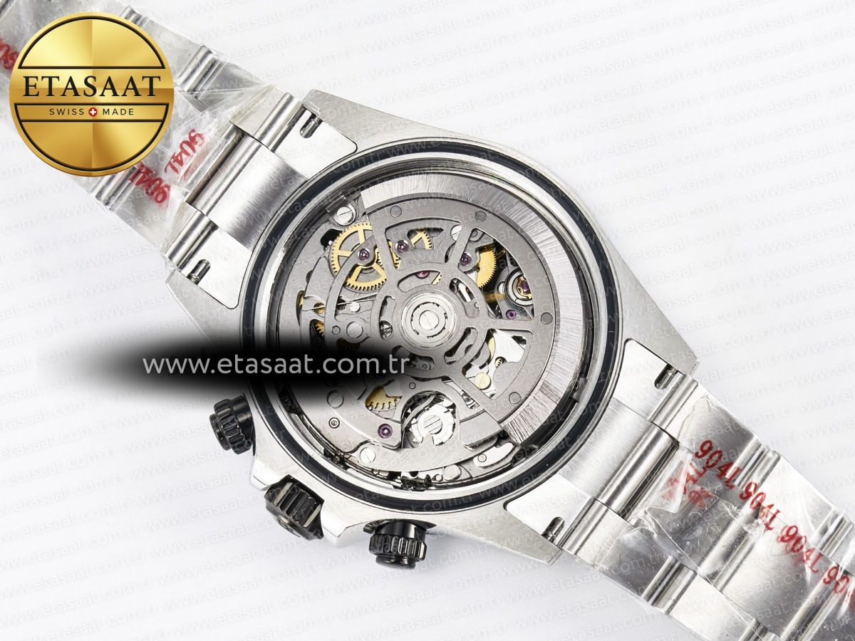 Rolex Daytona Artisans SS GETF Best Edition Skeleton Dial Black Ceramic Bezel on SS Bracelet DD4802 - Görsel 20