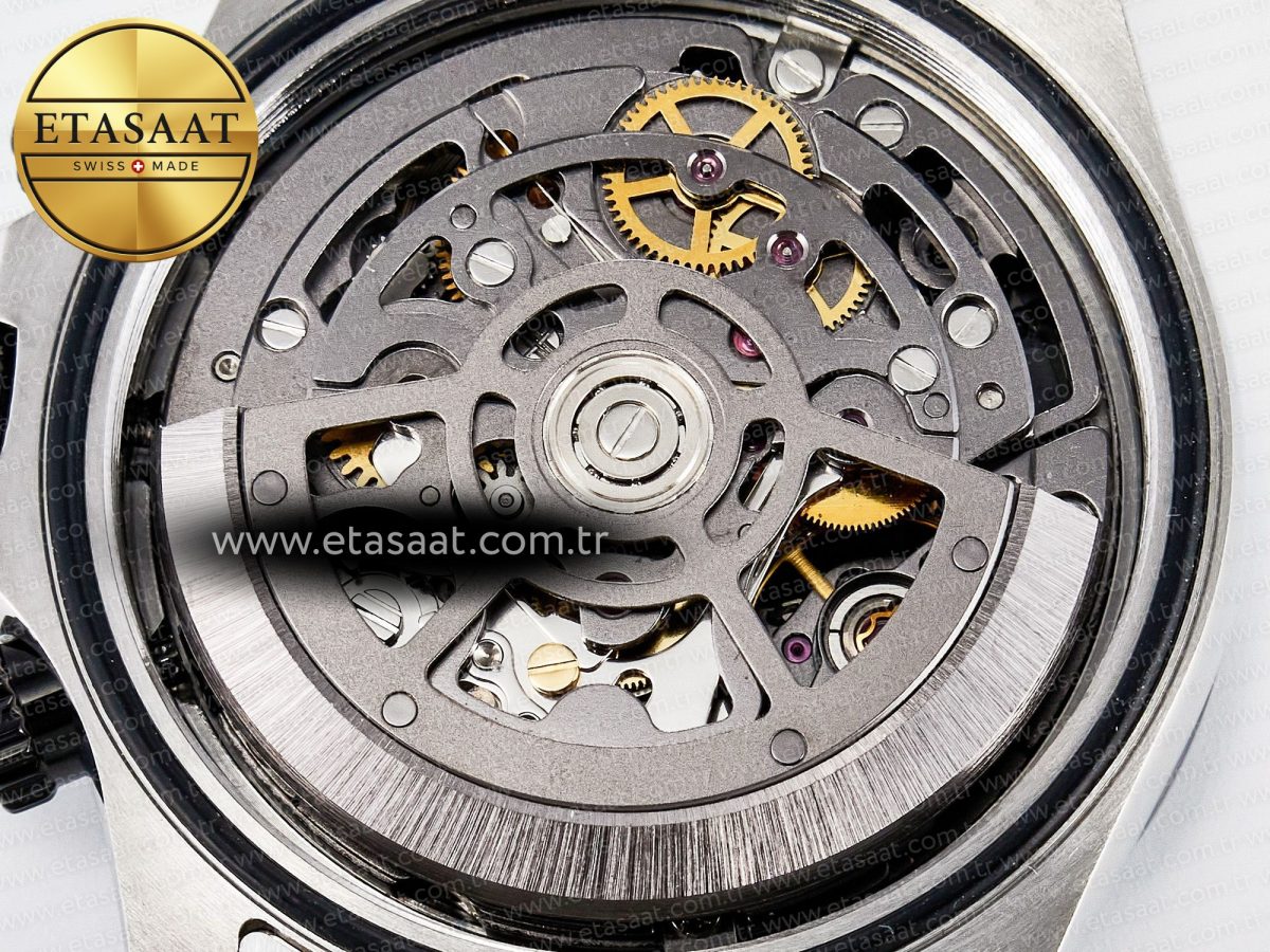 Rolex Daytona Artisans SS GETF Best Edition Skeleton Dial Black Ceramic Bezel on SS Bracelet DD4802 - Görsel 21
