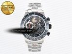 Rolex Daytona Artisans SS GETF Best Edition Skeleton Dial Black Ceramic Bezel on SS Bracelet DD4802 - Görsel 3