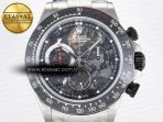 Rolex Daytona Artisans SS GETF Best Edition Skeleton Dial Black Ceramic Bezel on SS Bracelet DD4802 - Görsel 4