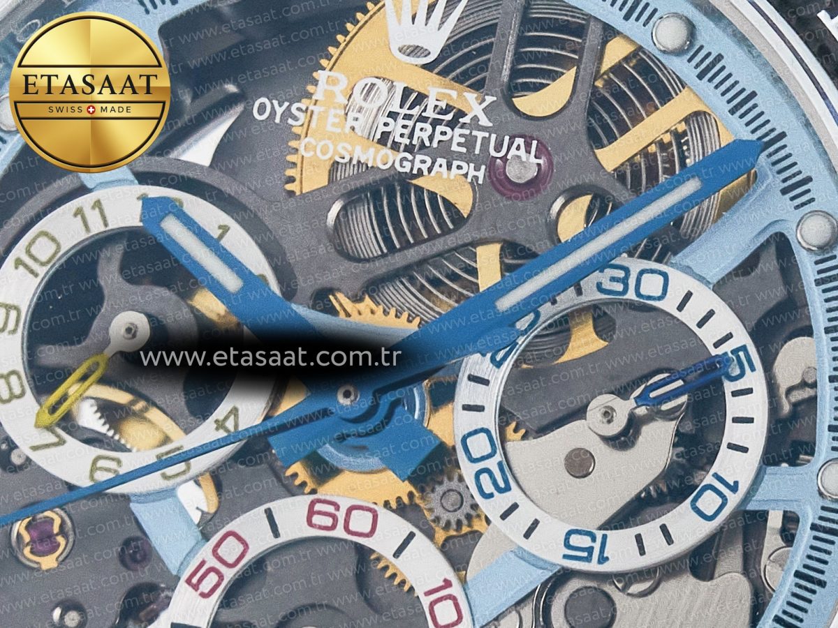 Rolex Daytona Artisans SS GETF Best Edition Skeleton Dial Carbon Bezel on SS Bracelet DD4802 - Görsel 10