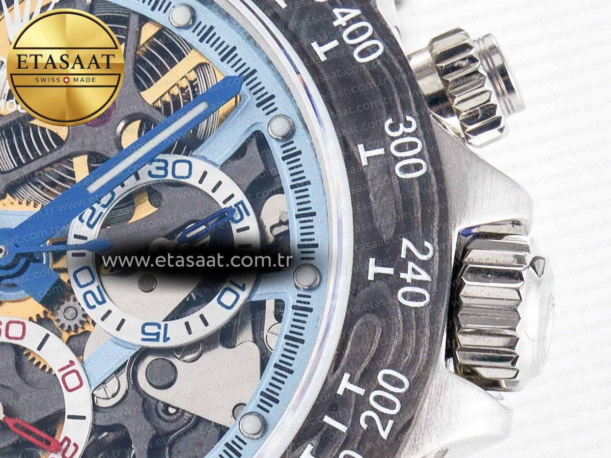 Rolex Daytona Artisans SS GETF Best Edition Skeleton Dial Carbon Bezel on SS Bracelet DD4802 - Görsel 11