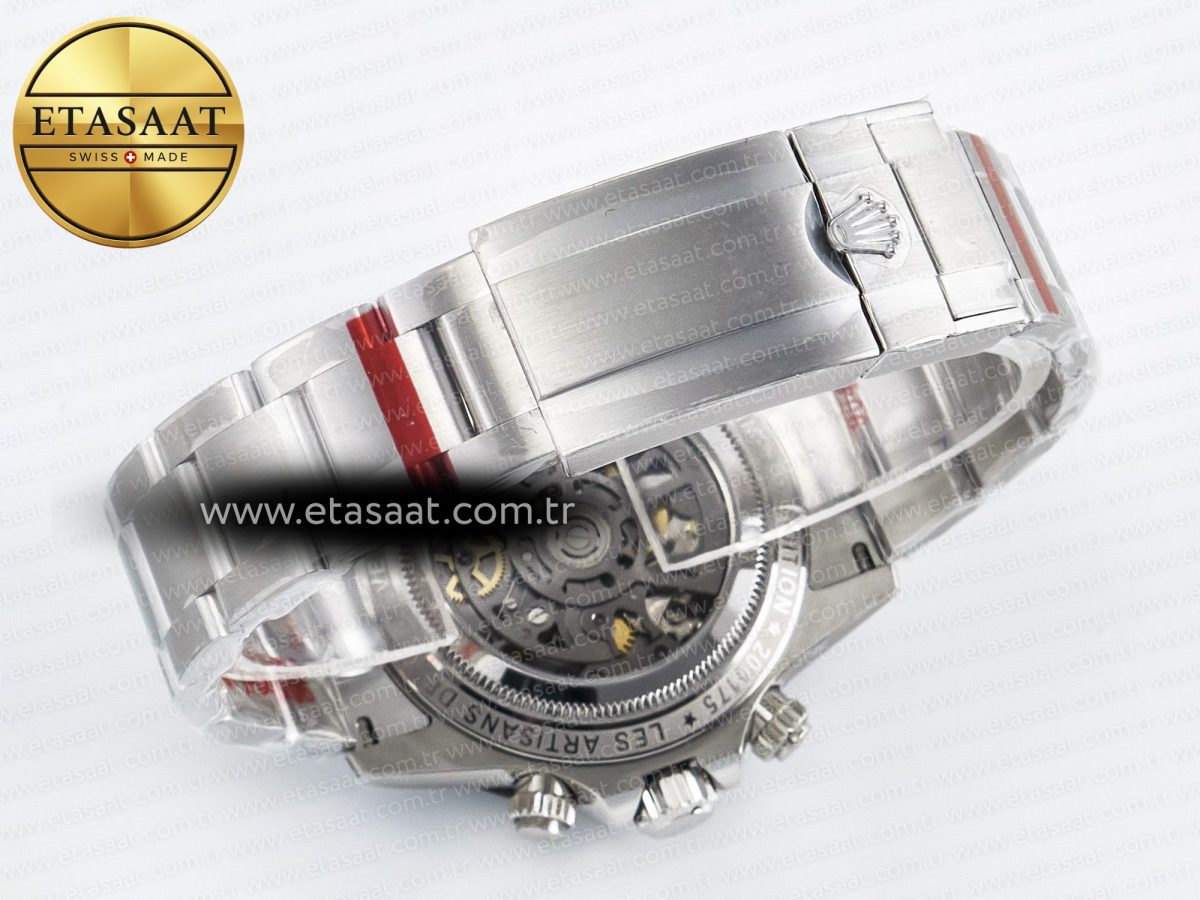 Rolex Daytona Artisans SS GETF Best Edition Skeleton Dial Carbon Bezel on SS Bracelet DD4802 - Görsel 17