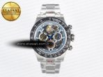 Rolex Daytona Artisans SS GETF Best Edition Skeleton Dial Carbon Bezel on SS Bracelet DD4802 - Görsel 3