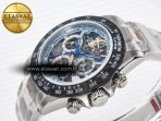 Rolex Daytona Artisans SS GETF Best Edition Skeleton Dial Carbon Bezel on SS Bracelet DD4802 - Görsel 6