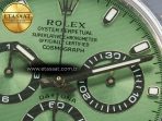 Rolex Daytona Black Ceramic Bezel Noob Best Edition Green Dial on SS Oyster Bracelet SA4130 - Görsel 10