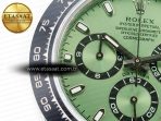 Rolex Daytona Black Ceramic Bezel Noob Best Edition Green Dial on SS Oyster Bracelet SA4130 - Görsel 12