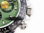 Rolex Daytona Black Ceramic Bezel Noob Best Edition Green Dial on SS Oyster Bracelet SA4130 - Görsel 13