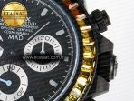 Rolex Daytona BLAKEN 1:1 Best Edition Matte Black Dial Rainbow Bezel on Ceramic Bracelet SA7750 - Görsel 11