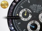Rolex Daytona BLAKEN 1:1 Best Edition Matte Black Dial Rainbow Bezel on Ceramic Bracelet SA7750 - Görsel 13