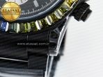 Rolex Daytona BLAKEN 1:1 Best Edition Matte Black Dial Rainbow Bezel on Ceramic Bracelet SA7750 - Görsel 14