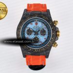 Rolex Daytona DIW Avia Azure Mavi Karbon DIWF SH4130 Eta Saat - Görsel 3 - 1:1 Süper Klon Saat