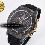 Rolex Daytona DIW “AVIA BLACK” Carbon DIWF 1:1 Best Edition Black/Red Dial on Black/Yellow Nylon Strap SH4130