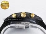 Rolex Daytona DIW “AVIA BLACK” Carbon DIWF 1:1 Best Edition Black/Red Dial on Black/Yellow Nylon Strap SH4130 - Görsel 15