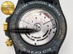 Rolex Daytona DIW “AVIA BLACK” Carbon DIWF 1:1 Best Edition Black/Red Dial on Black/Yellow Nylon Strap SH4130 - Görsel 18