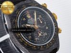Rolex Daytona DIW “AVIA BLACK” Carbon DIWF 1:1 Best Edition Black/Red Dial on Black/Yellow Nylon Strap SH4130 - Görsel 5