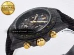Rolex Daytona DIW “AVIA BLACK” Carbon DIWF 1:1 Best Edition Black/Red Dial on Black/Yellow Nylon Strap SH4130 - Görsel 6