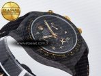 Rolex Daytona DIW “AVIA BLACK” Carbon DIWF 1:1 Best Edition Black/Red Dial on Black/Yellow Nylon Strap SH4130 - Görsel 7