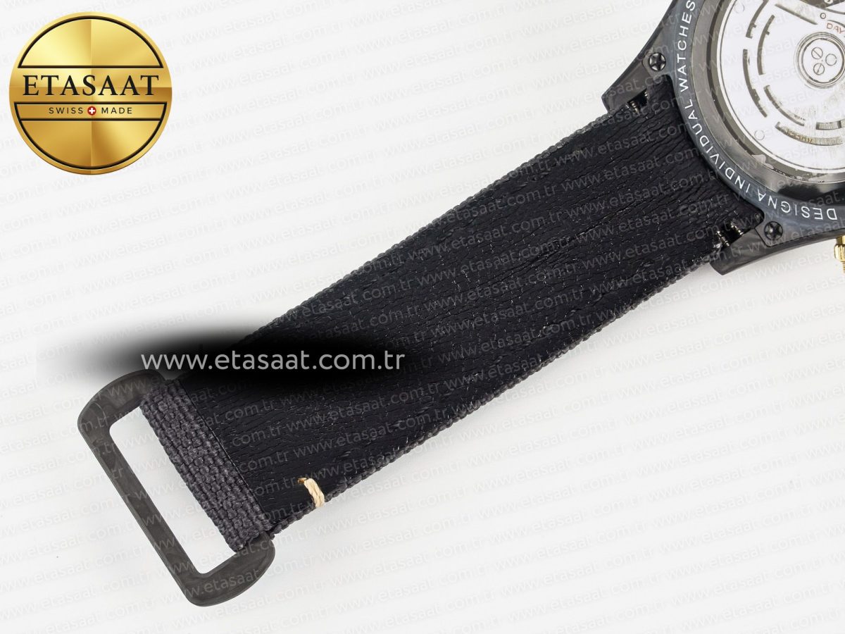 Rolex Daytona DIW “AVIA GREY” Carbon DIWF 1:1 Best Edition Gray/Yellow Dial on Black Nylon Strap SH4130 - Görsel 24