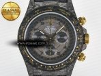 Rolex Daytona DIW “AVIA GREY” Carbon DIWF 1:1 Best Edition Gray/Yellow Dial on Black Nylon Strap SH4130 - Görsel 4