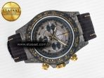 Rolex Daytona DIW “AVIA GREY” Carbon DIWF 1:1 Best Edition Gray/Yellow Dial on Black Nylon Strap SH4130 - Görsel 8