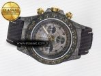 Rolex Daytona DIW “AVIA GREY” Carbon DIWF 1:1 Best Edition Gray/Yellow Dial on Black Nylon Strap SH4130 - Görsel 9