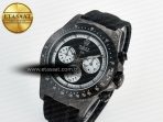 Rolex Daytona DIW Black Carbon DIWF 1:1 Best Edition Black/White Dial on Black Nylon Strap SH4130