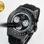Rolex Daytona DIW Black Carbon DIWF 1:1 Best Edition Black/White Dial on Black Nylon Strap SH4130