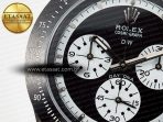 Rolex Daytona DIW Black Carbon DIWF 1:1 Best Edition Black/White Dial on Black Nylon Strap SH4130 - Görsel 10