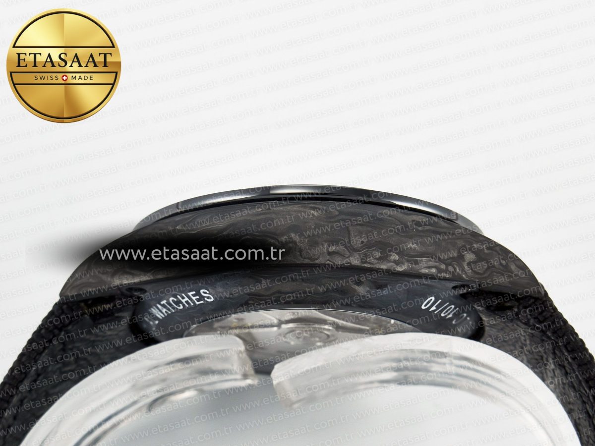 Rolex Daytona DIW Black Carbon DIWF 1:1 Best Edition Black/White Dial on Black Nylon Strap SH4130 - Görsel 14