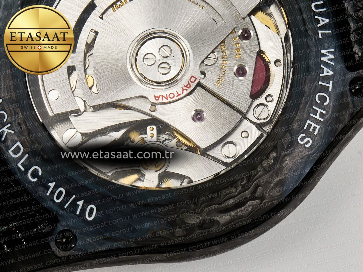 Rolex Daytona DIW Black Carbon DIWF 1:1 Best Edition Black/White Dial on Black Nylon Strap SH4130 - Görsel 21