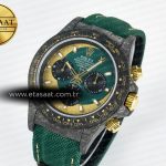 Rolex Daytona DIW Carbon Case and Bezel DIWF Edition Green/YG Dial on Green Nylon Strap A7750