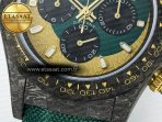 Rolex Daytona DIW Carbon Case and Bezel DIWF Edition Green/YG Dial on Green Nylon Strap A7750 - Görsel 13