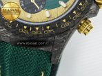 Rolex Daytona DIW Carbon Case and Bezel DIWF Edition Green/YG Dial on Green Nylon Strap A7750 - Görsel 14