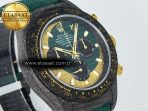 Rolex Daytona DIW Carbon Case and Bezel DIWF Edition Green/YG Dial on Green Nylon Strap A7750 - Görsel 5