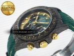 Rolex Daytona DIW Carbon Case and Bezel DIWF Edition Green/YG Dial on Green Nylon Strap A7750 - Görsel 6