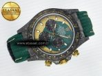 Rolex Daytona DIW Carbon Case and Bezel DIWF Edition Green/YG Dial on Green Nylon Strap A7750 - Görsel 8