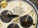 Rolex Daytona DIW Carbon Case and Bezel DIWF Edition Yellow Arabic Dial on Brown Nylon Strap A7750 - Görsel 11